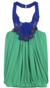 t bags beaded halter top