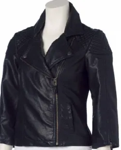 the limited faux leather jacket