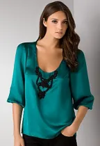 tibi beaded silk tunic