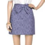 tibi bow front skirt