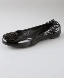 tory burch logo patent flats