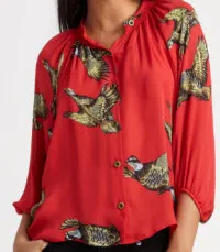 tucker bird silk top