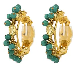 turquoise hoop earrings 1