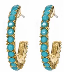 turquoise hoop earrings 2