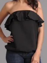 veronica m ruffle tube top