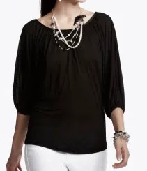 white house black market tissue blouson top