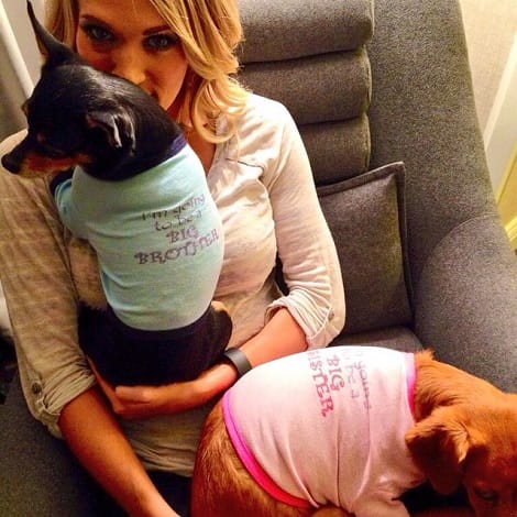 Carrie Underwood Carrie Underwood announced her pregnancy on Labor Day
