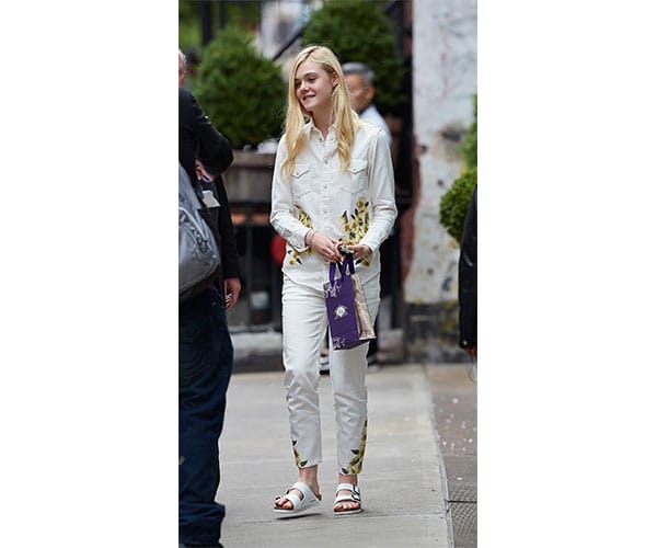 elle fanning birkenstocks
