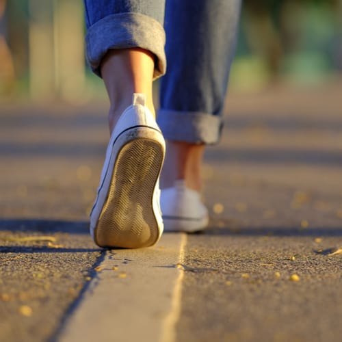 woman walking