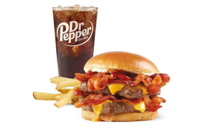 Wendy's Baconator meal.