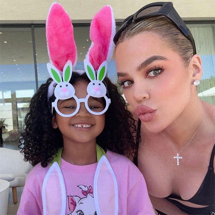 Khloe Kardashian easter Instagram selfie