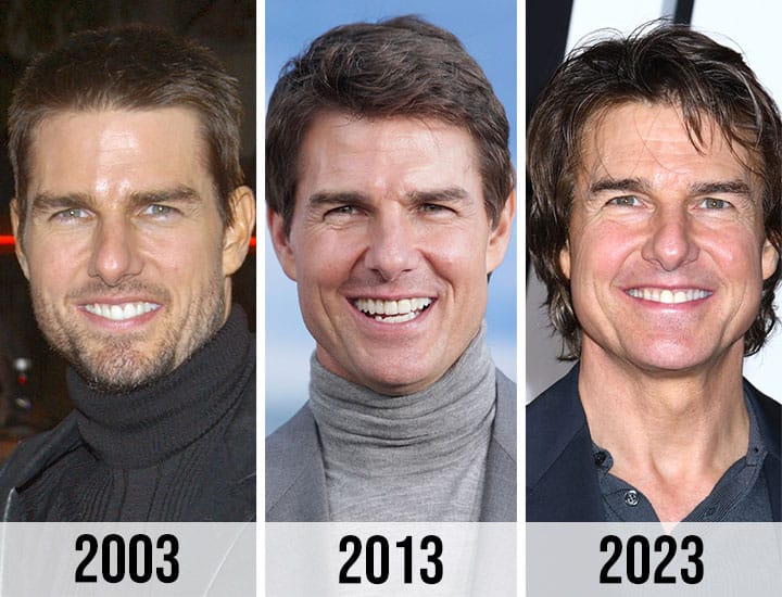 Tom Cruise 2003 vs 2013 vs 2023