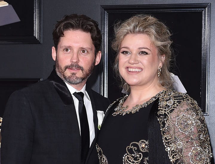 Kelly Clarkson Brandon Blackstock 60th annual Grammy Awards