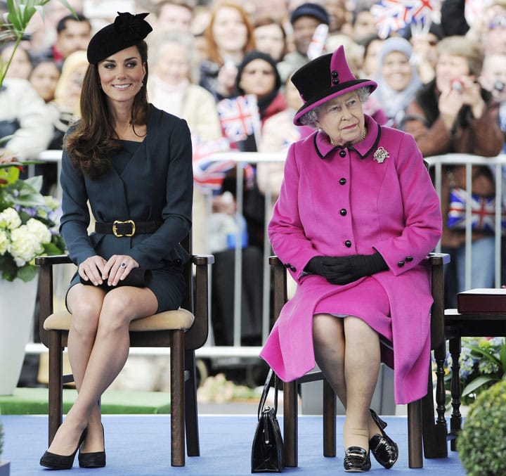 Kate Middleton Queen Elizabeth start of the Diamond Jubilee 2012