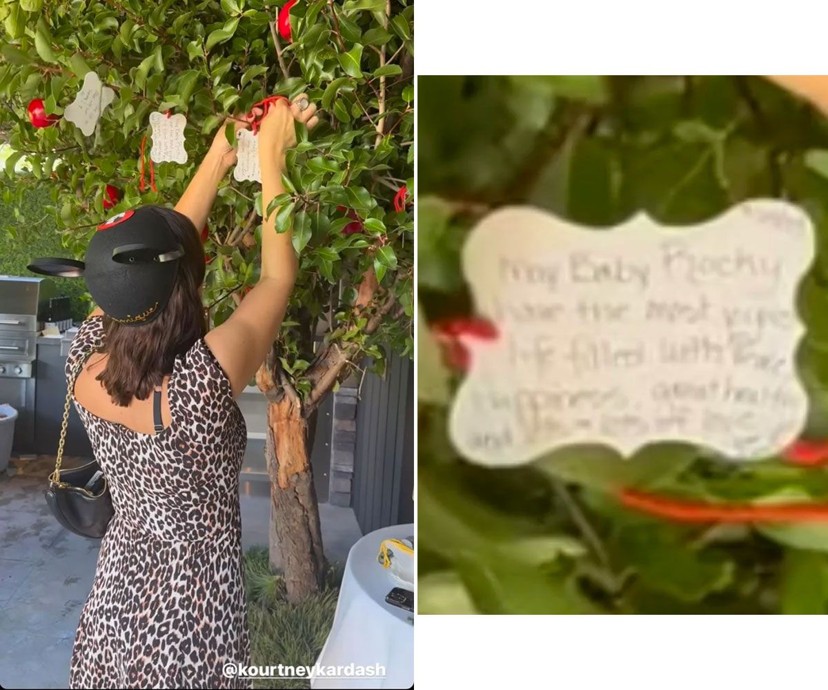 Kourtney Kardashian Baby Rocky name reveal Instgram