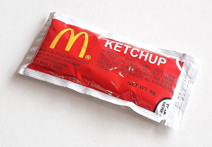 McDonald's ketchup packet