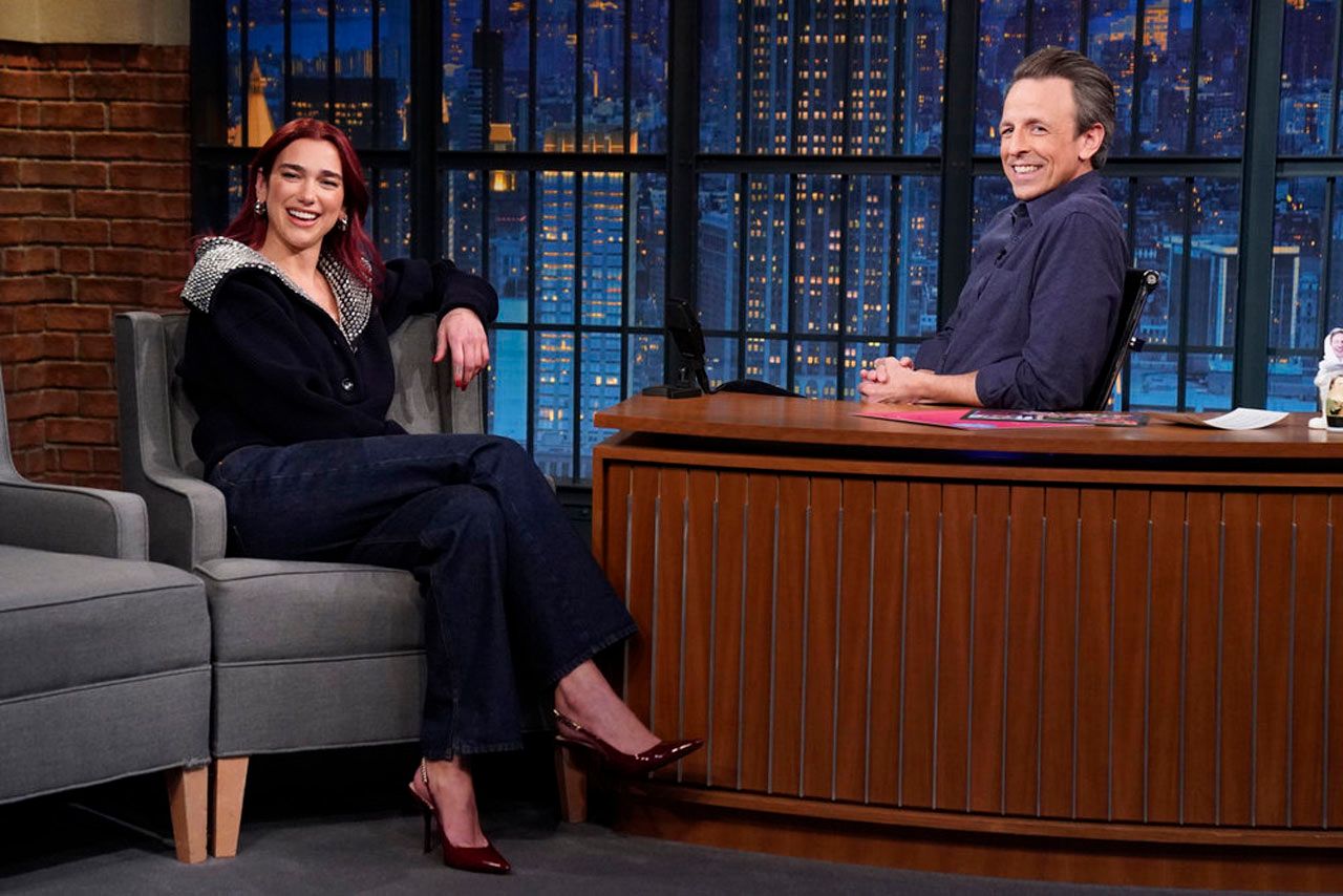dua lipa late night with seth meyers