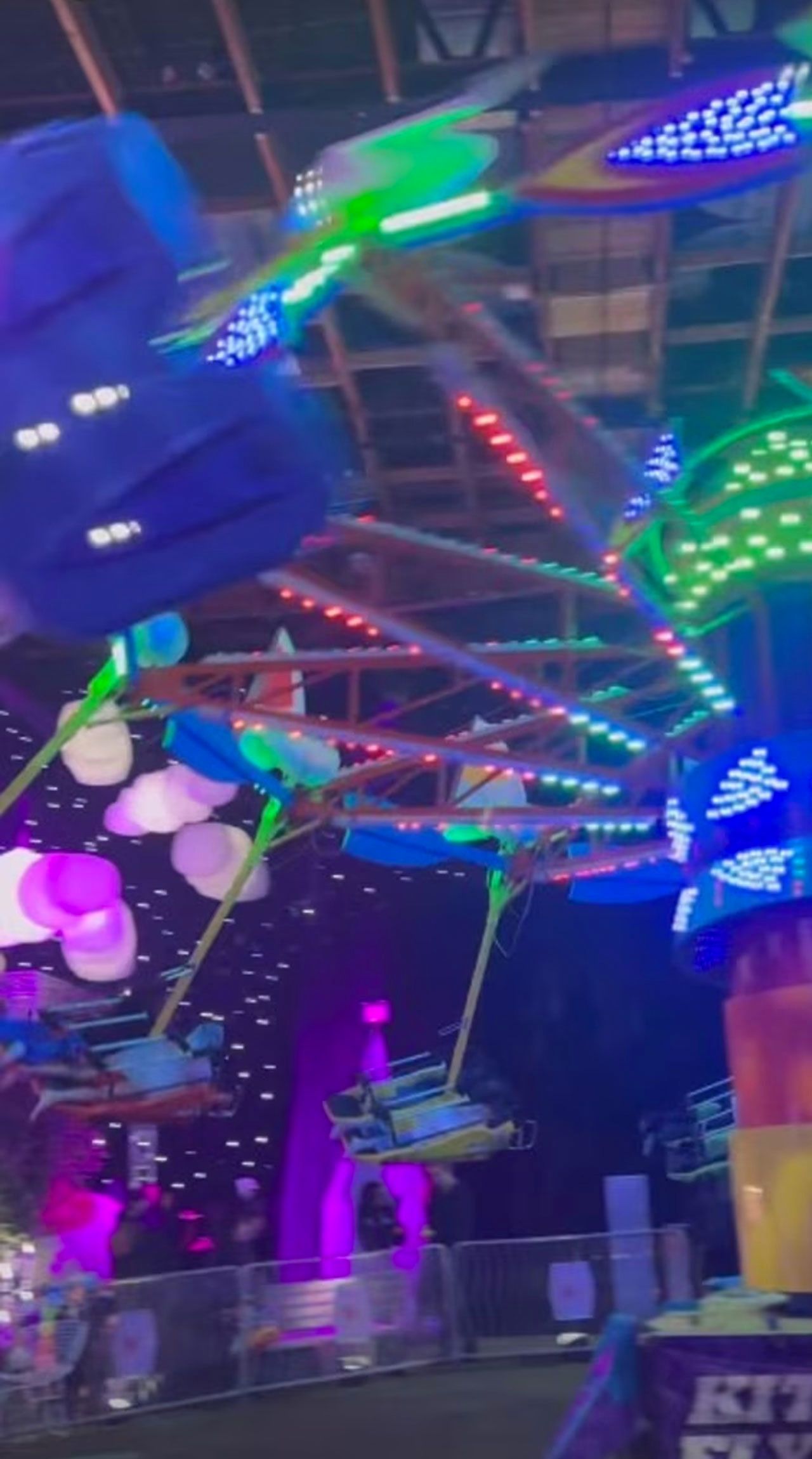 Kim Kardashian Instagram Story Stormi and Aire birthday party carnival