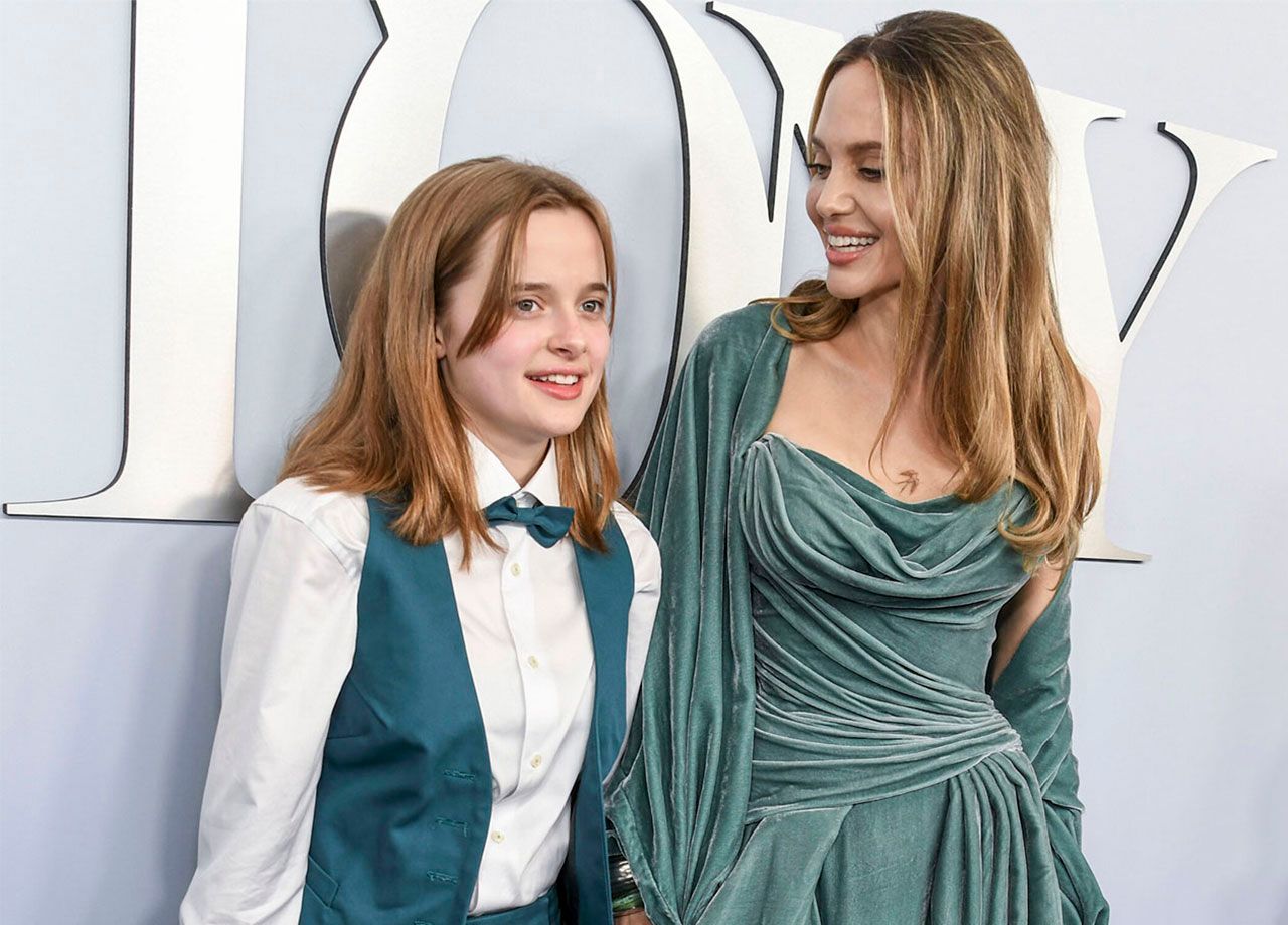 Angelina Jolie and Vivienne Jolie Pitt 77th annual Tony Awards
