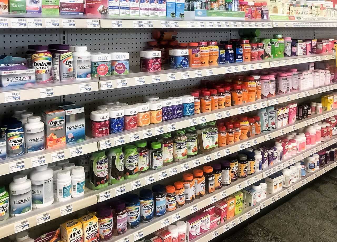 supplement aisle vitamin c grocery stores