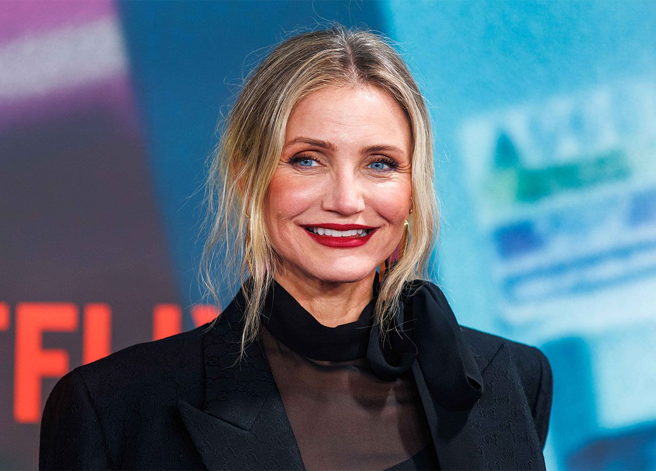 Cameron Diaz Back in Action premiere smiling