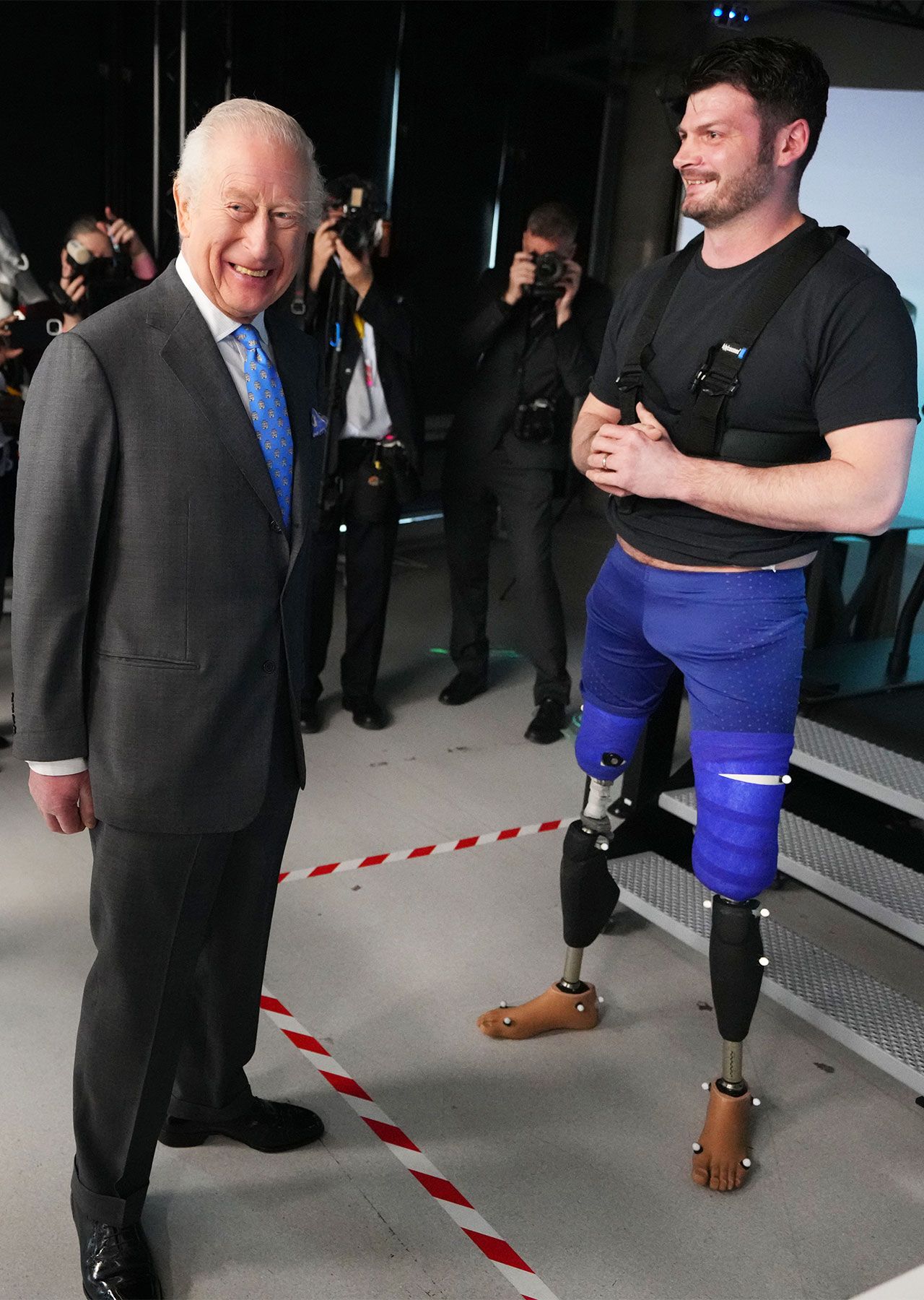 King Charles speaks to David Henson