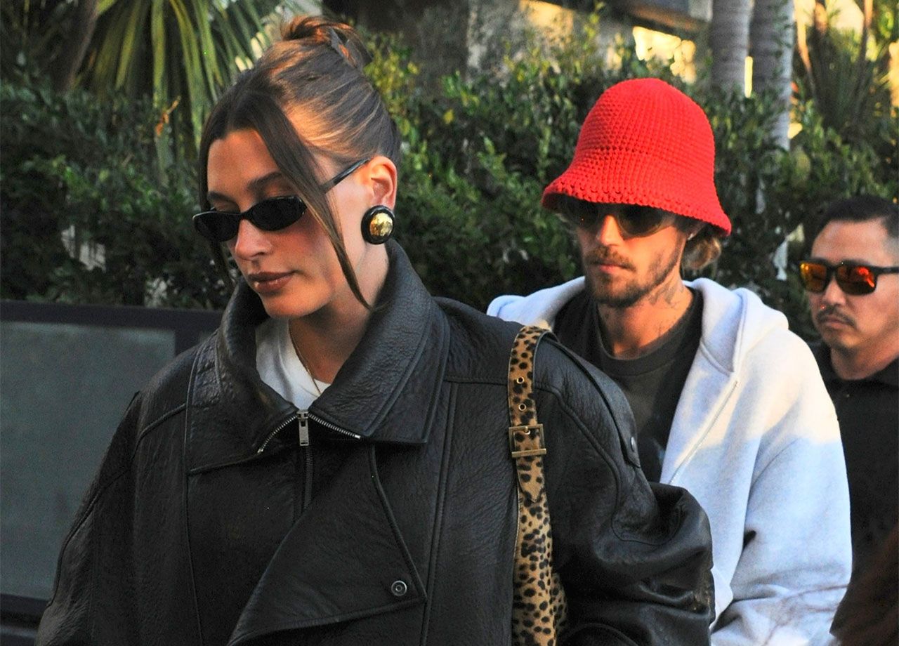 Justin Bieber and Hailey Bieber heading to church in Los Angeles