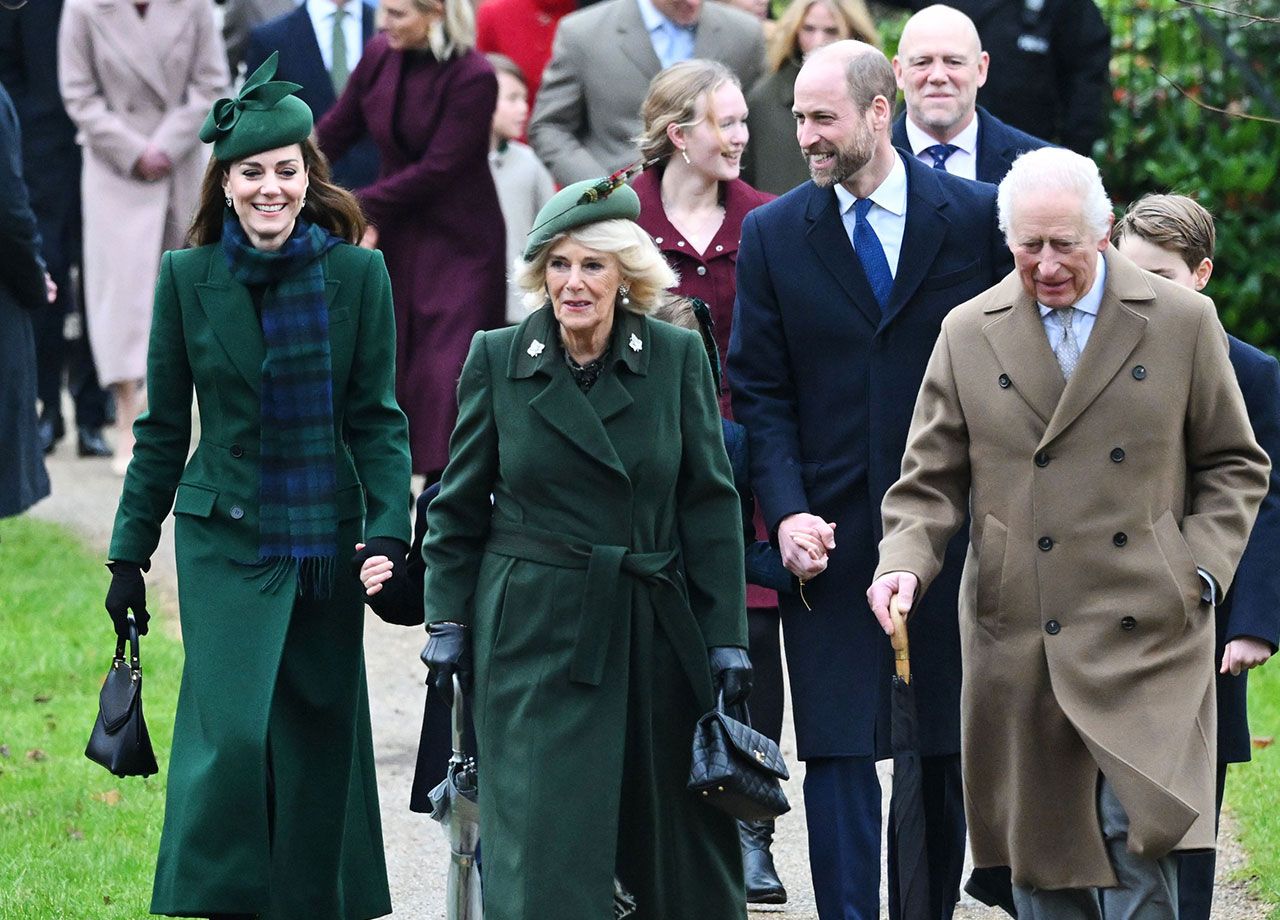 Queen Camilla Kate Middleton King Charles Prince William Christmas 2024