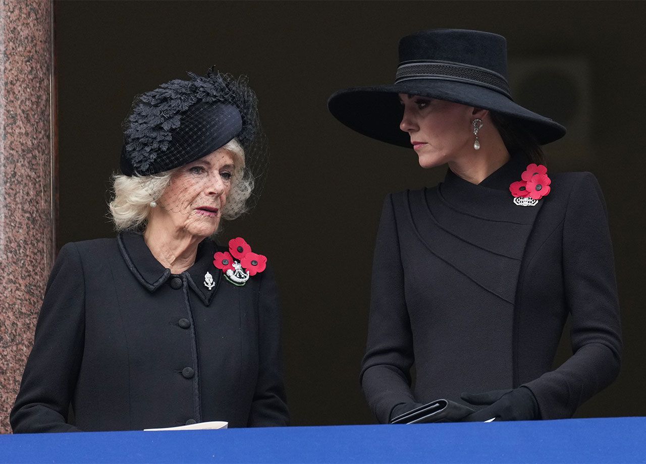 Queen Camilla and Kate Middleton Remembrance Day 2024
