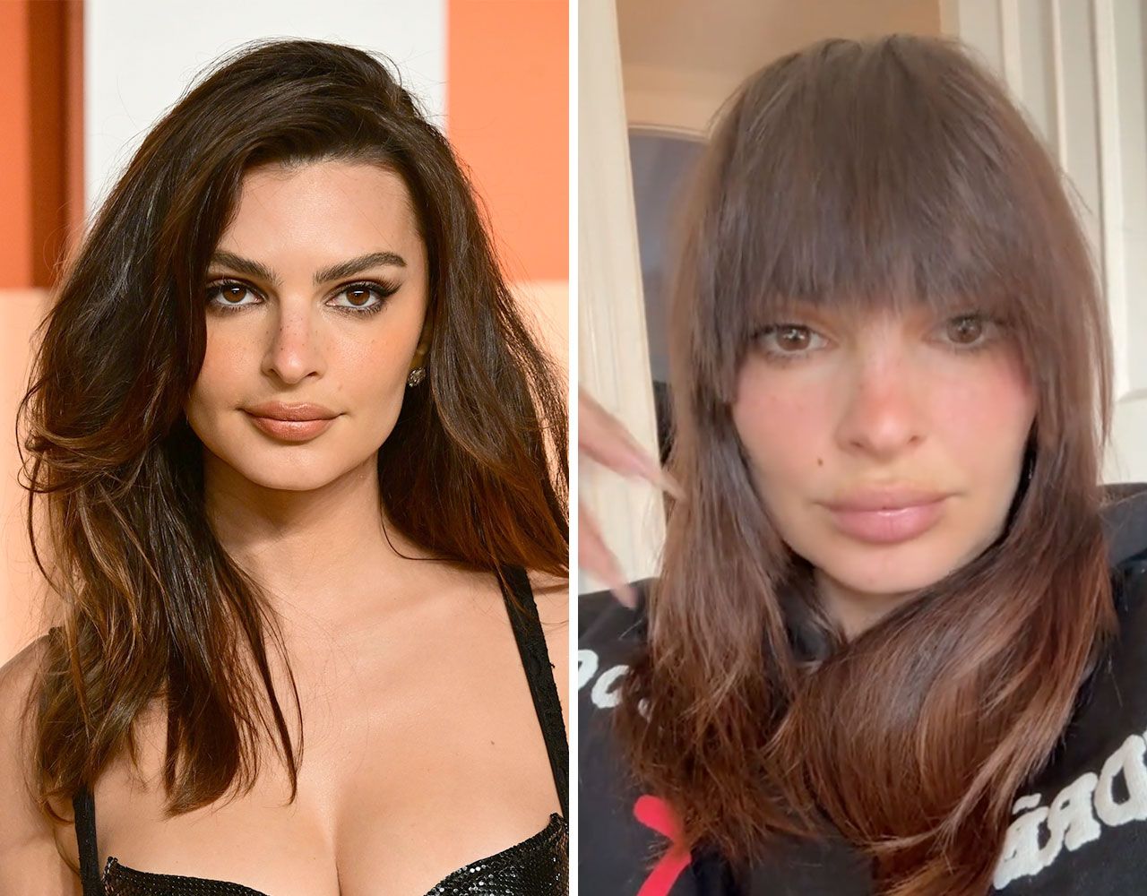 Emily before and after haircut