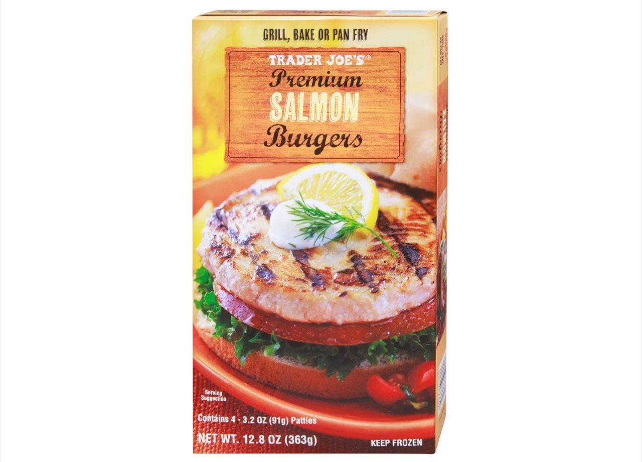 trader joes premium salmon burgers