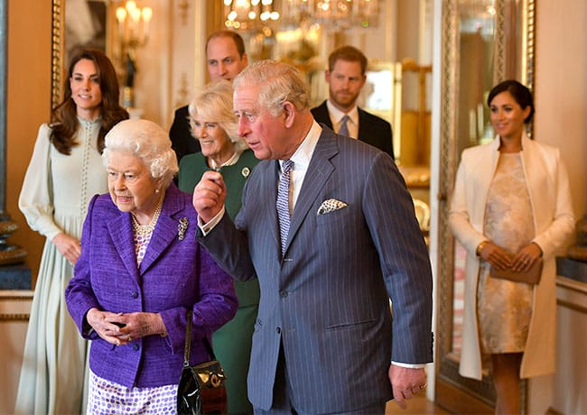 The royal family Buckingham Palace 50th anniversary of the Investiture of The Prince of Wales