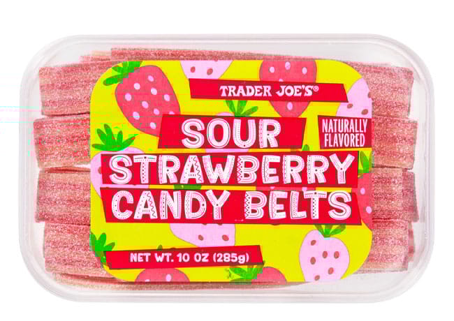 sour strawberry candy belts