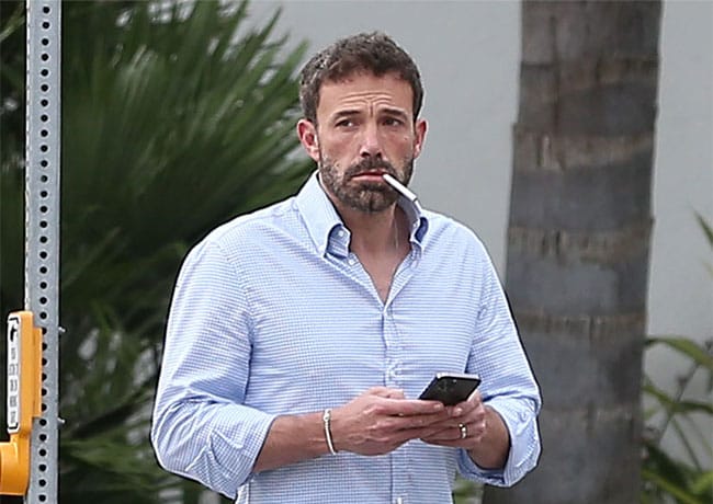 Ben Affleck in LA with a cigarette