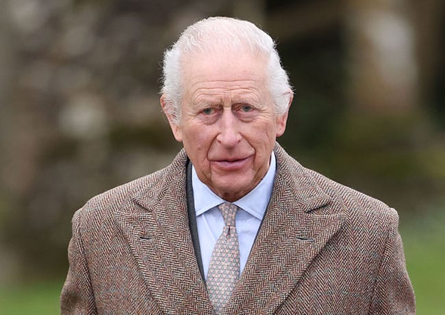 King Charles attends Sunday morning service