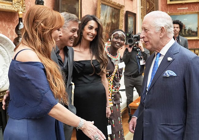 amal clooney with king charles