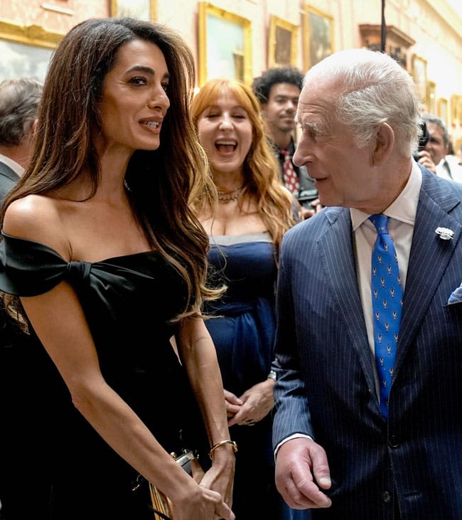 amal clooney with king charles