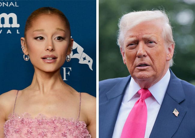 Ariana Grande and Donald Trump