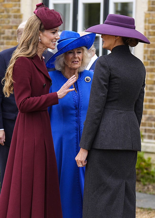 Queen Camilla Kate Middleton Melania Trump Windsor Castle 2025