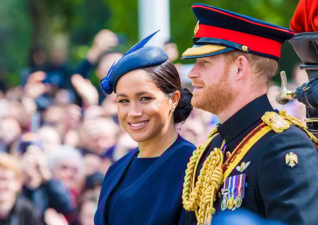 Prince Harry and Meghan Markle Trooping the Color