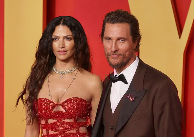 Matthew McConaughey and Camila Alves Vanity Fair Oscars party