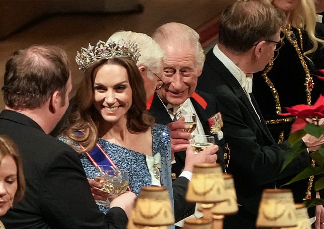 King Charles with Kate Middleton Windsor Castle