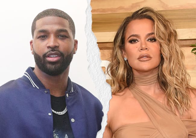 Khloe Kardashian and Tristan Thompson ripped photo