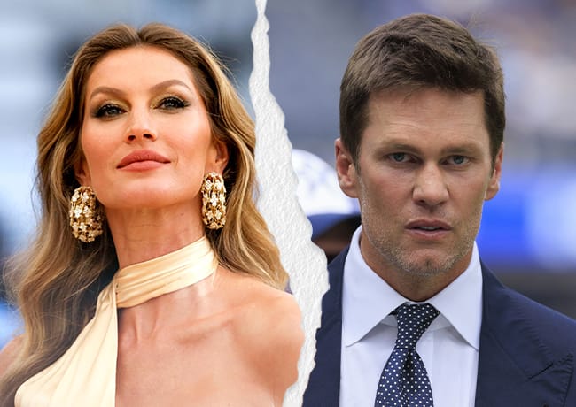 Gisele Bundchen and Tom Brady split photo
