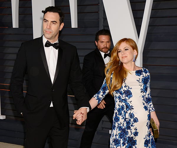 Isla Fisher and Sacha Baron Cohen