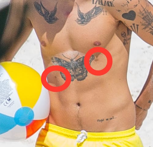 harry styles nipples