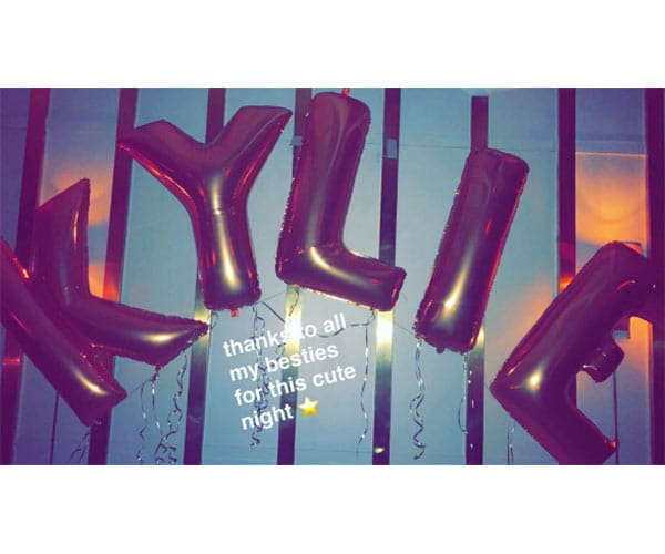 kylie jenner birthday balloons