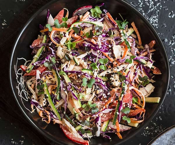 Coleslaw Salad With Chicken coleslaw with chicken