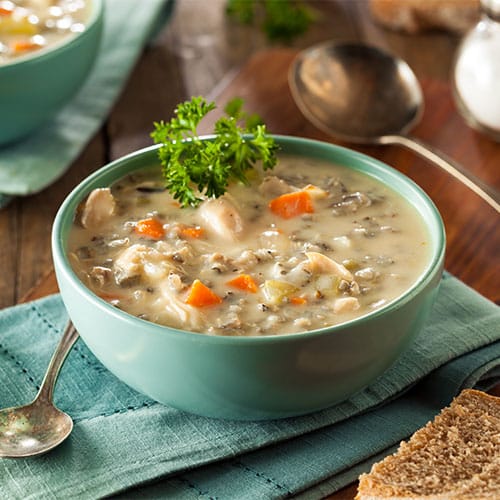 Wild Rice and Mushroom Soup