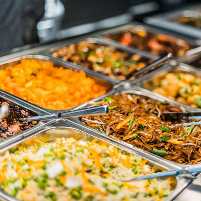 food at chinese buffet